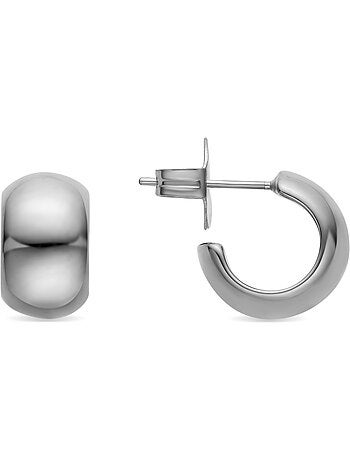 Boucles d'oreilles Luxenter Metha finition argentée