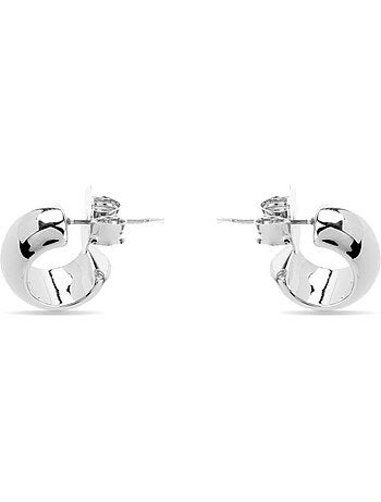 Boucles d'oreilles Luxenter Metha finition argentée