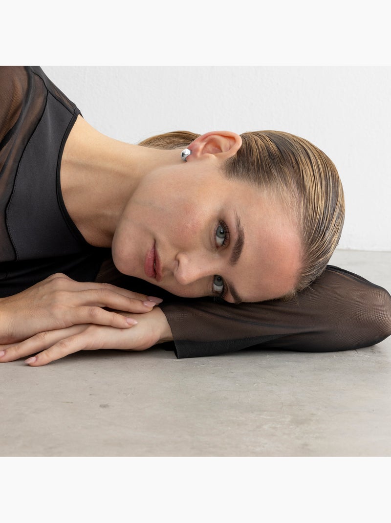 Boucles d'oreilles Luxenter Metha finition argentée Gris - Kiabi