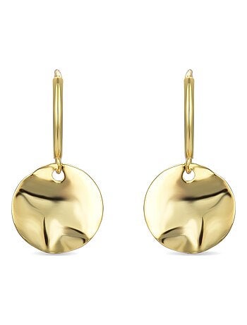 Boucles d'oreilles Luxenter Midnak en argent 925 et or jaune 18 carats