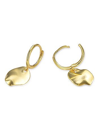 Boucles d'oreilles Luxenter Midnak en argent 925 et or jaune 18 carats