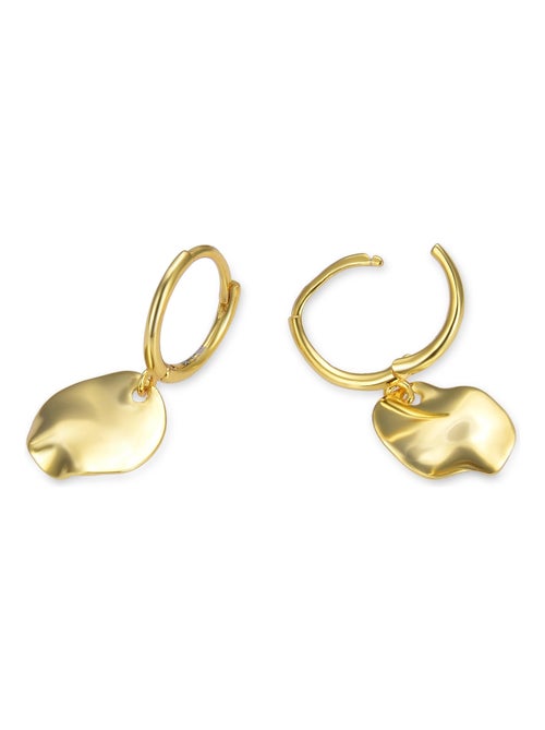 Boucles d'oreilles Luxenter Midnak en argent 925 et or jaune 18 carats - Kiabi