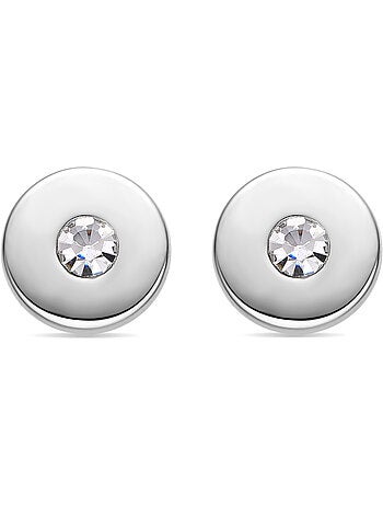 Boucles d'oreilles Luxenter Moi finition argentée