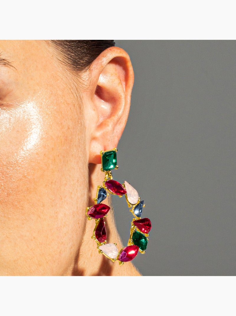 Boucles d'oreilles Luxenter Moken et plaqué or 18k Blanc - Kiabi