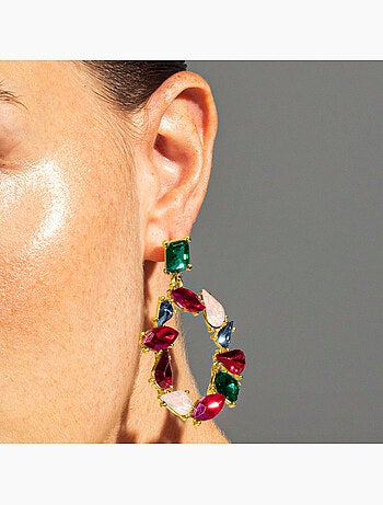 Boucles d'oreilles Luxenter Moken plaqué or 18k