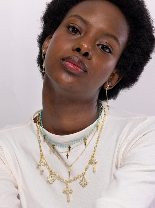 Boucles d'oreilles Luxenter Myas en or jaune 18 carats - Kiabi