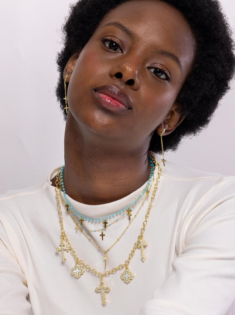 Boucles d'oreilles Luxenter Myas en or jaune 18 carats Doré/or - Kiabi