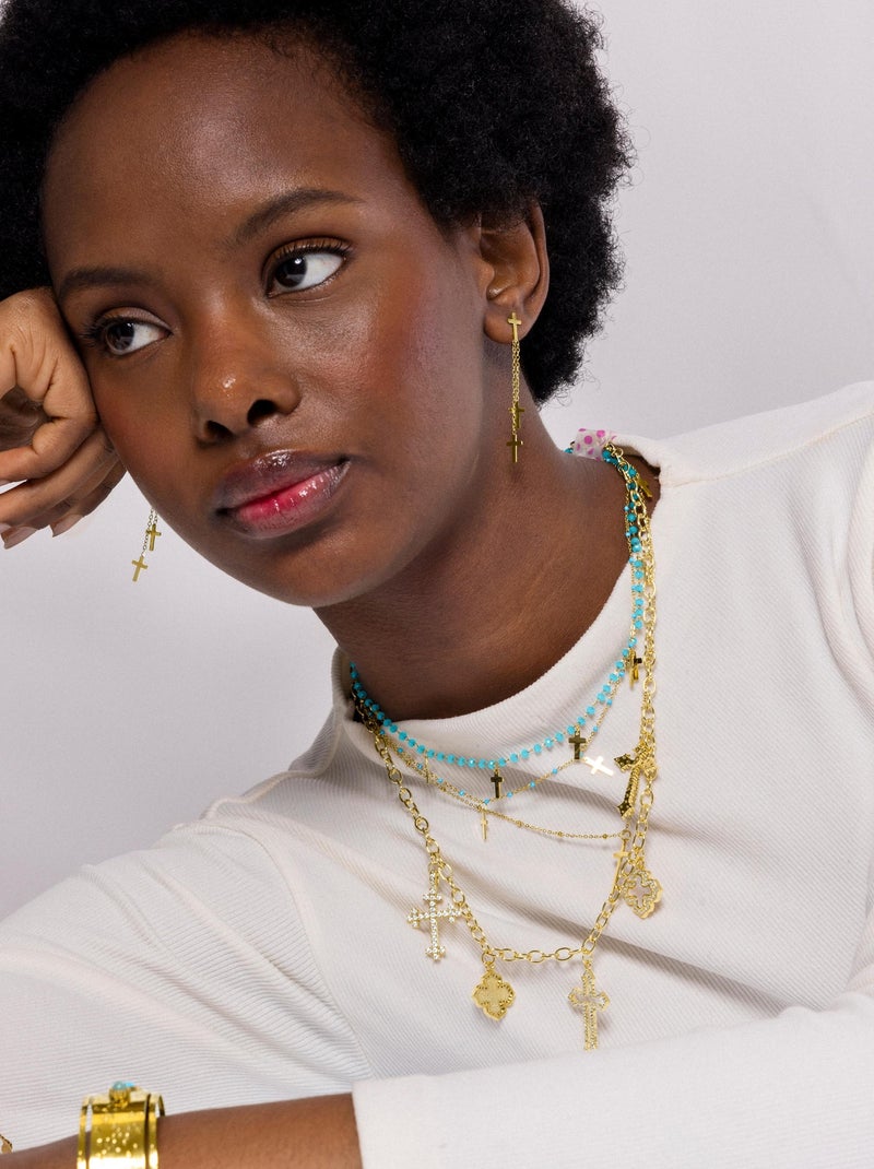 Boucles d'oreilles Luxenter Myas en or jaune 18 carats Doré/or - Kiabi