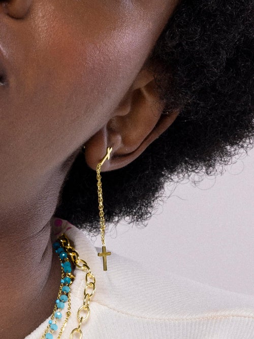 Boucles d'oreilles Luxenter Myas en or jaune 18 carats - Kiabi