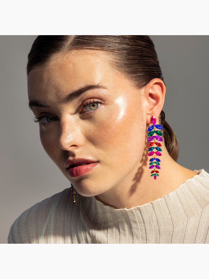 Boucles d'oreilles Luxenter Nex et plaqué or 18k Blanc - Kiabi