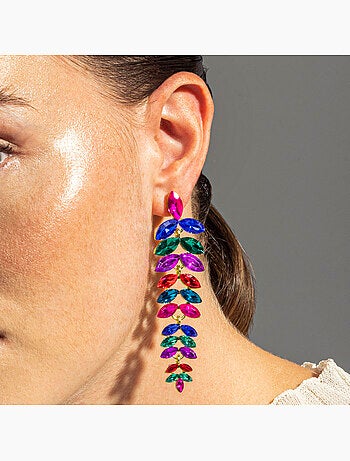 Boucles d'oreilles Luxenter Nex plaqué or 18k