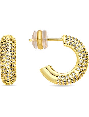 Boucles d'oreilles Luxenter Niras et plaqué or 18k