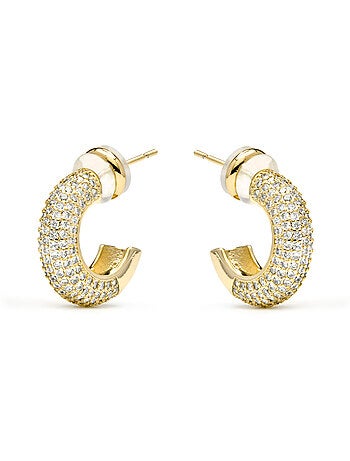 Boucles d'oreilles Luxenter Niras et plaqué or 18k