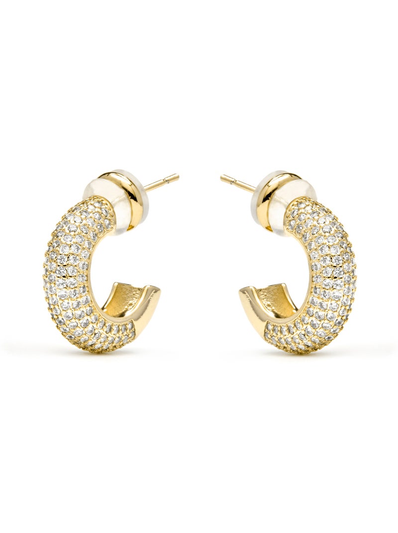 Boucles d'oreilles Luxenter Niras et plaqué or 18k Argent - Kiabi