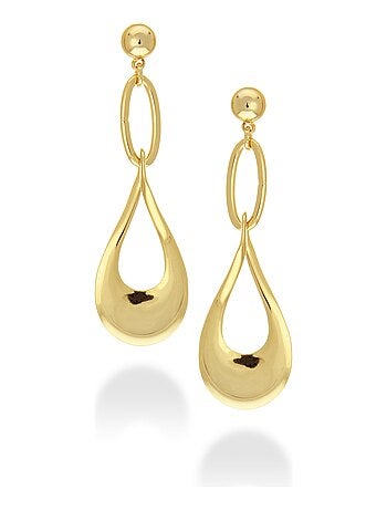 Boucles d'oreilles Luxenter Nkara en or jaune 18 carats