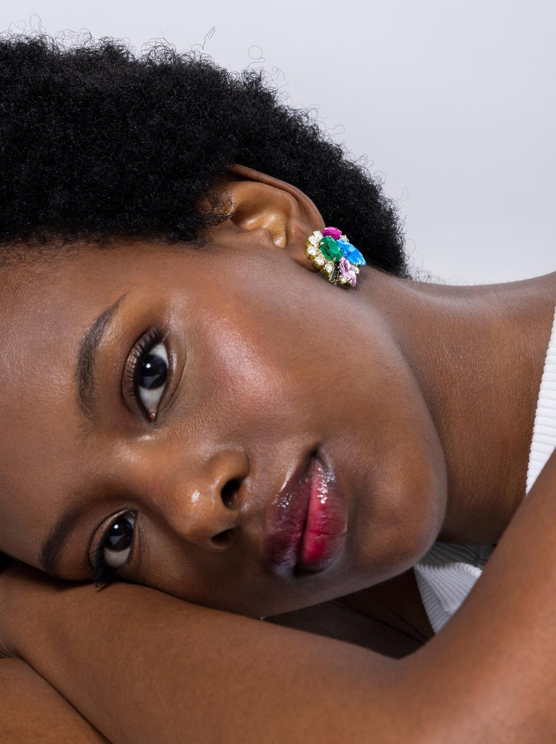 Boucles d'oreilles Luxenter Nyuva et plaqué or 18k Bleu - Kiabi