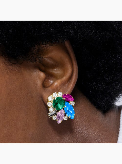 Boucles d'oreilles Luxenter Nyuva et plaqué or 18k - Kiabi
