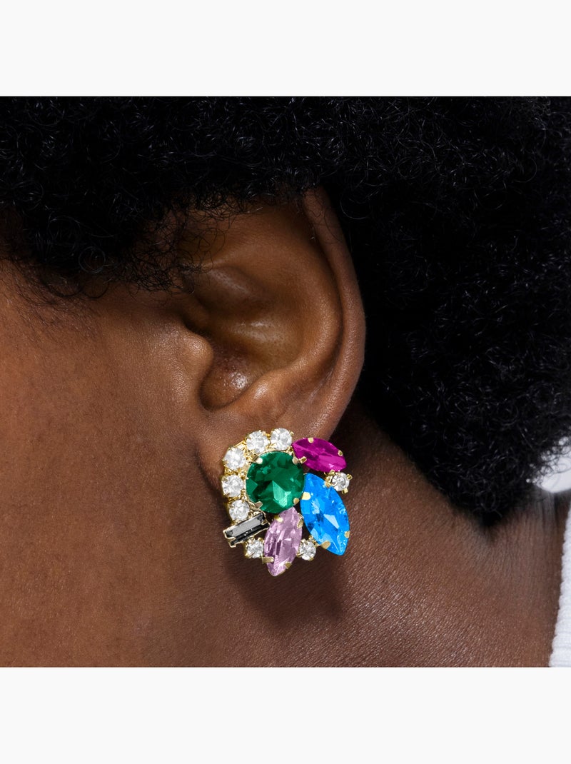 Boucles d'oreilles Luxenter Nyuva et plaqué or 18k Bleu - Kiabi