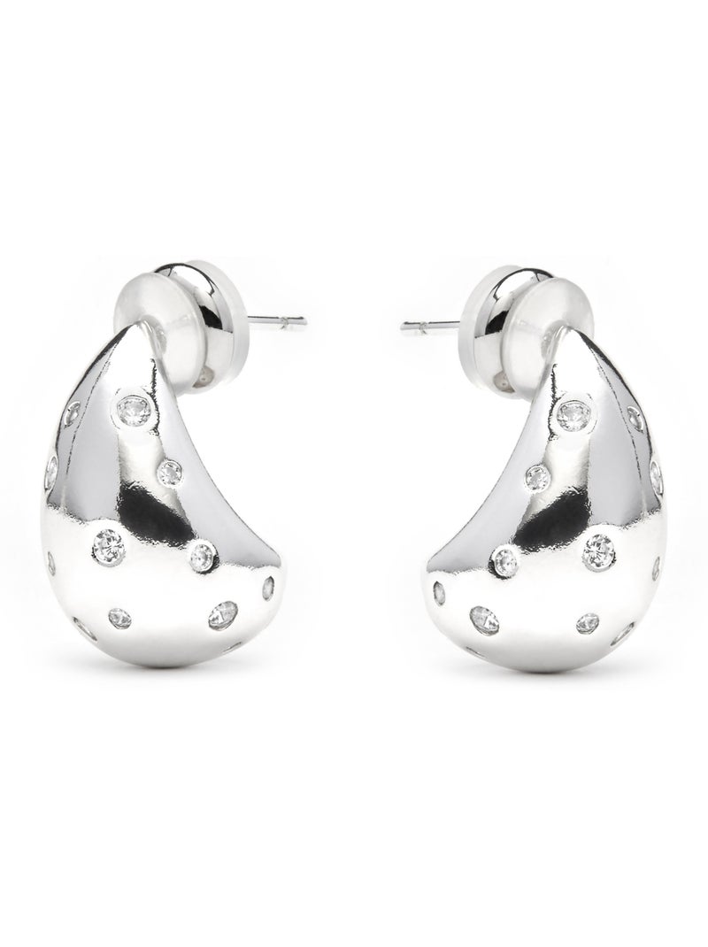 Boucles d'oreilles Luxenter Obow finition argentée Argent - Kiabi