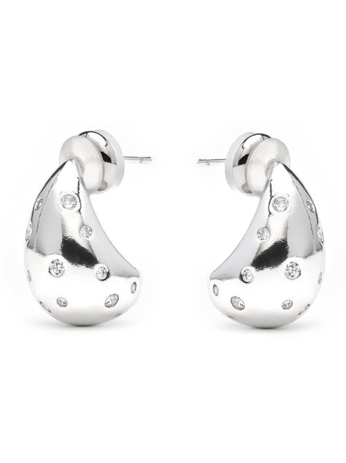 Boucles d'oreilles Luxenter Obow finition argentée - Kiabi