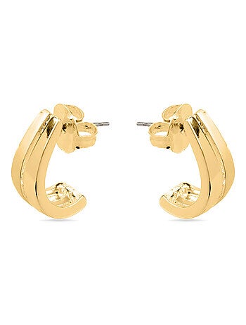 Boucles d'oreilles Luxenter Oirfan plaqué or 18 carats