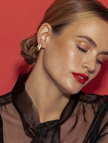 Boucles d'oreilles Luxenter Oirfan plaqué or 18 carats