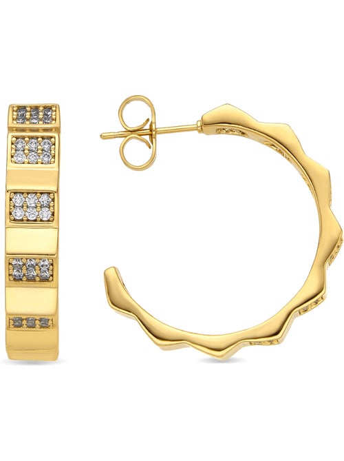 Boucles d'oreilles Luxenter Or jaune 18k et Zircone brillante - Yadio - Kiabi Boucles d'oreilles Luxenter Or jaune 18k et Zircone brillante - Yadio - Kiabi
