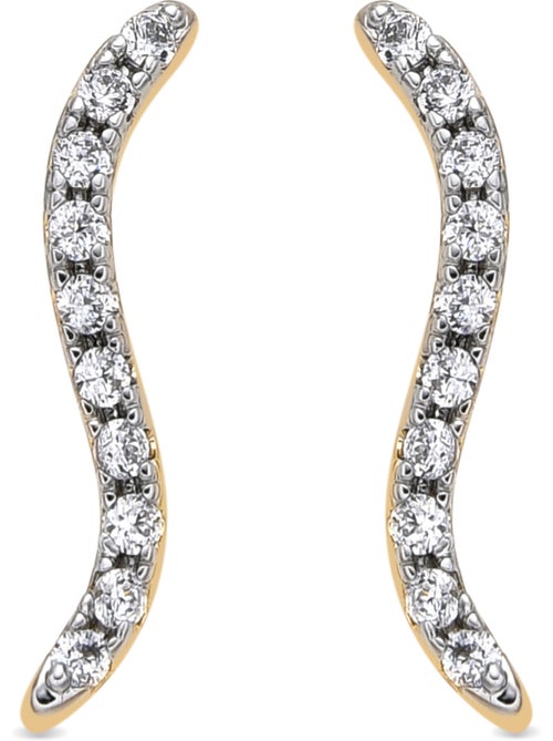 Boucles d'oreilles Luxenter Or jaune 18k et Zirconium brillant - Okus - Kiabi Boucles d'oreilles Luxenter Or jaune 18k et Zirconium brillant - Okus - Kiabi