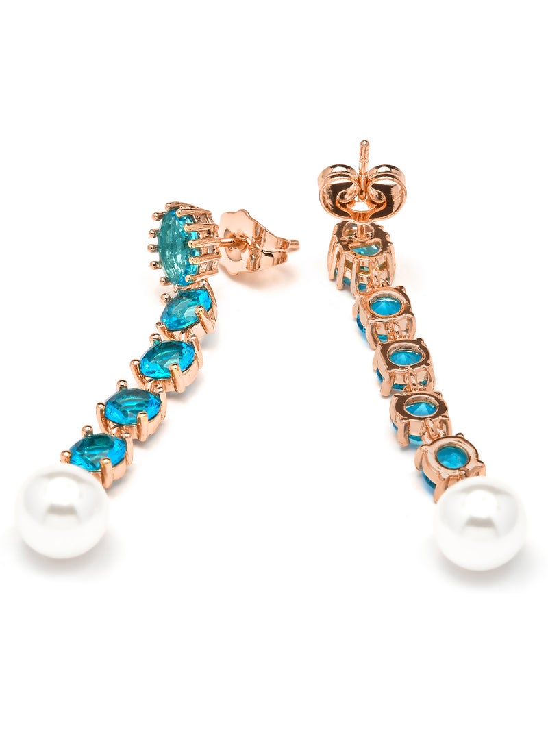 Boucles d'oreilles Luxenter or jaune 18k perles blanches - Mawey Blanc - Kiabi