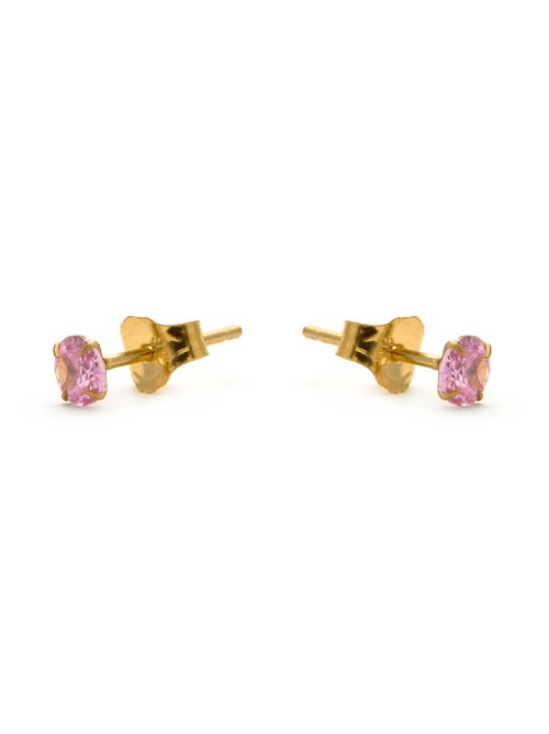 Boucles d'oreilles Luxenter Otieno Argent, Or A. et Améthyste Cz - Kiabi