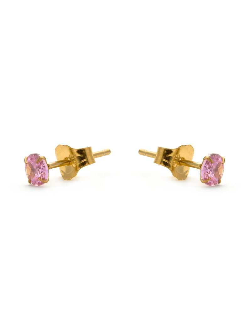 Boucles d'oreilles Luxenter Otieno Argent, Or A. et Améthyste Cz Violet - Kiabi