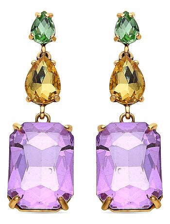 Boucles d'oreilles Luxenter Phiaqua et plaqué or 18k