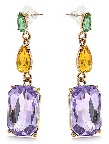 Boucles d'oreilles Luxenter Phiaqua et plaqué or 18k
