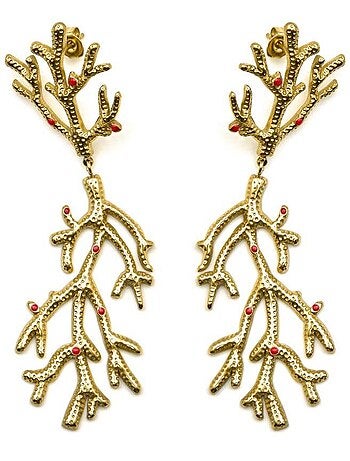 Boucles d'oreilles Luxenter plaqué or 18 carats - Ikuzol