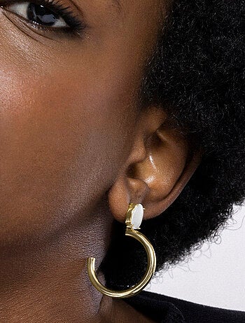 Boucles d'oreilles Luxenter plaqué or jaune 18 carats - Andoc