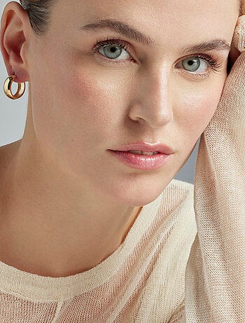 Boucles d'oreilles Luxenter plaqué or jaune 18 carats - Apruk