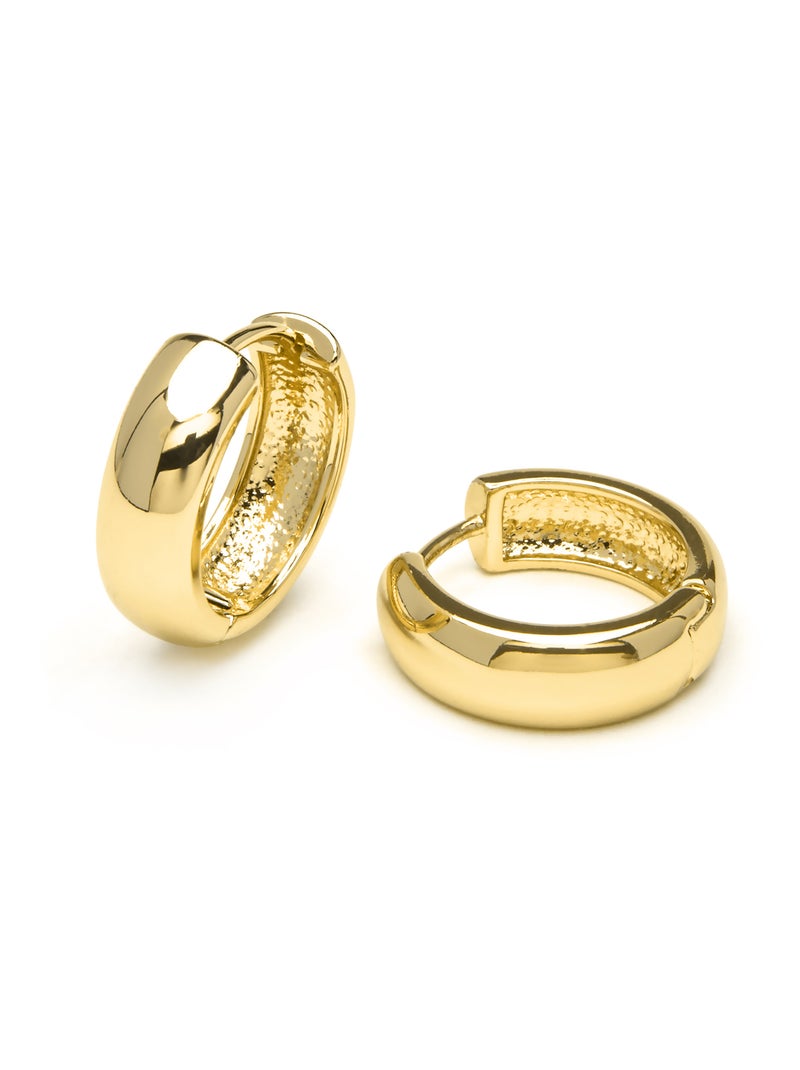 Boucles d'oreilles Luxenter plaqué or jaune 18 carats - Apruk Doré - Kiabi