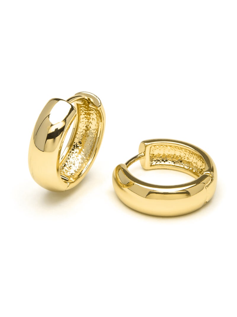 Boucles d'oreilles Luxenter plaqué or jaune 18 carats - Apruk Doré - Kiabi