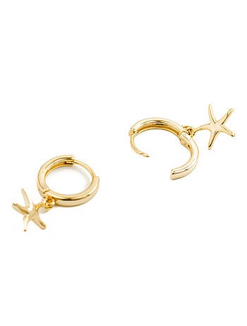 Boucles d'oreilles Luxenter plaqué or jaune 18 carats - Ashir
