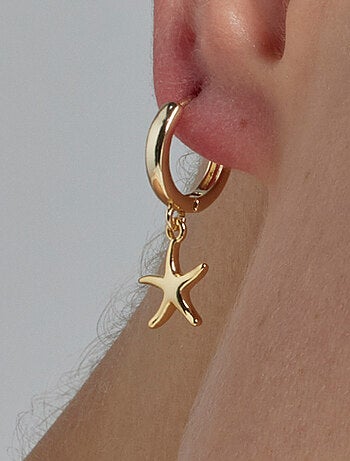 Boucles d'oreilles Luxenter plaqué or jaune 18 carats - Ashir