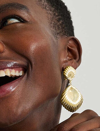 Boucles d'oreilles Luxenter plaqué or jaune 18 carats - Kaizal