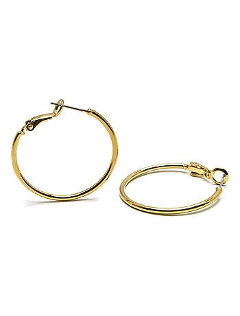 Boucles d'oreilles Luxenter plaqué or jaune 18 carats - Kelxo