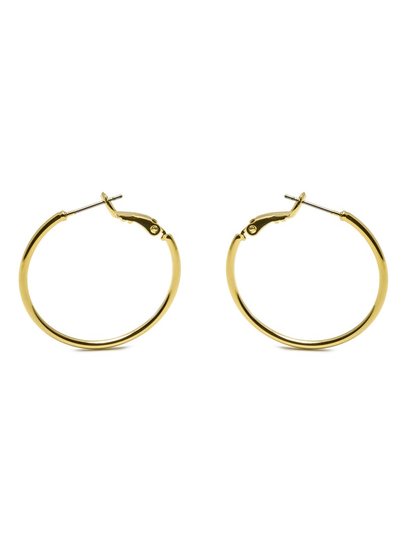 Boucles d'oreilles Luxenter plaqué or jaune 18 carats - Kelxo Doré - Kiabi