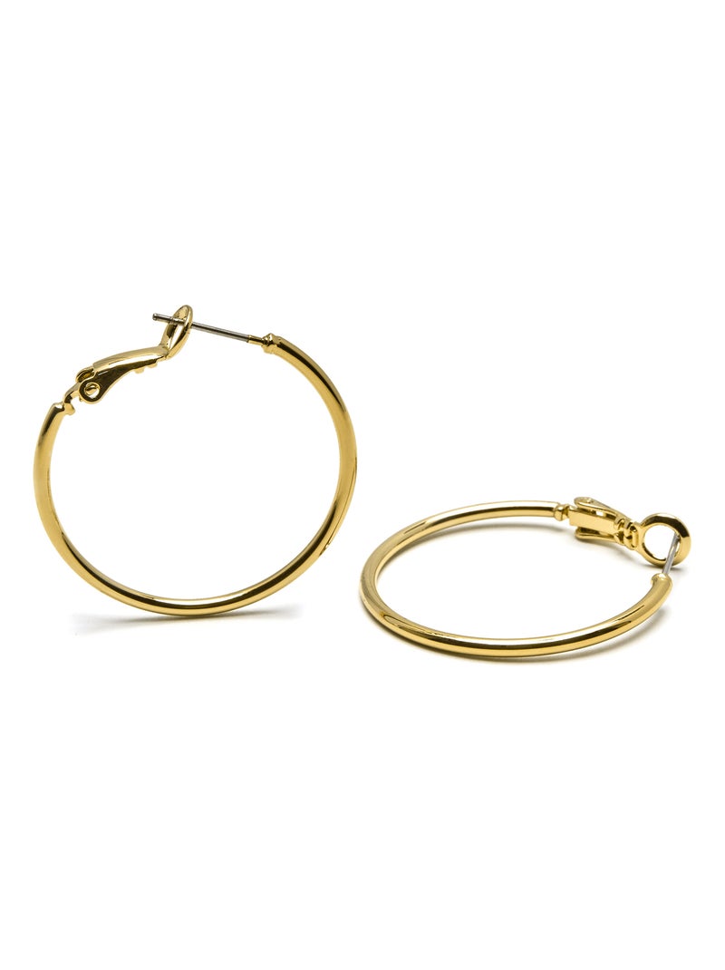 Boucles d'oreilles Luxenter plaqué or jaune 18 carats - Kelxo Doré - Kiabi