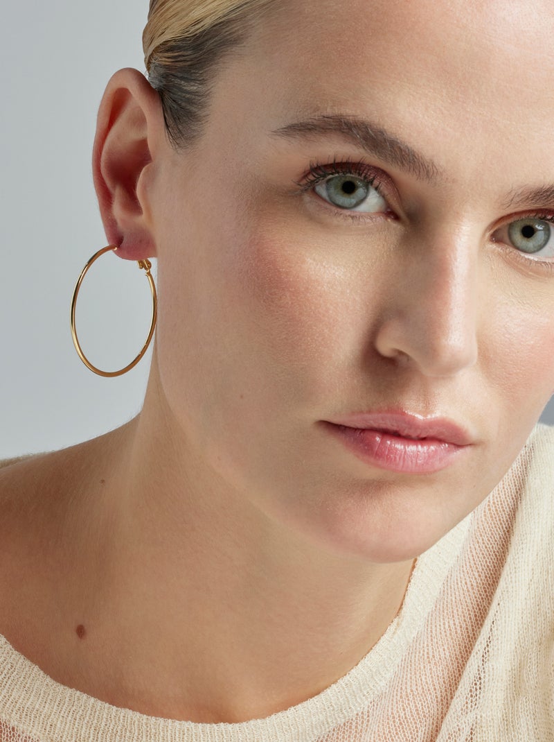 Boucles d'oreilles Luxenter plaqué or jaune 18 carats - Kelxo Doré - Kiabi