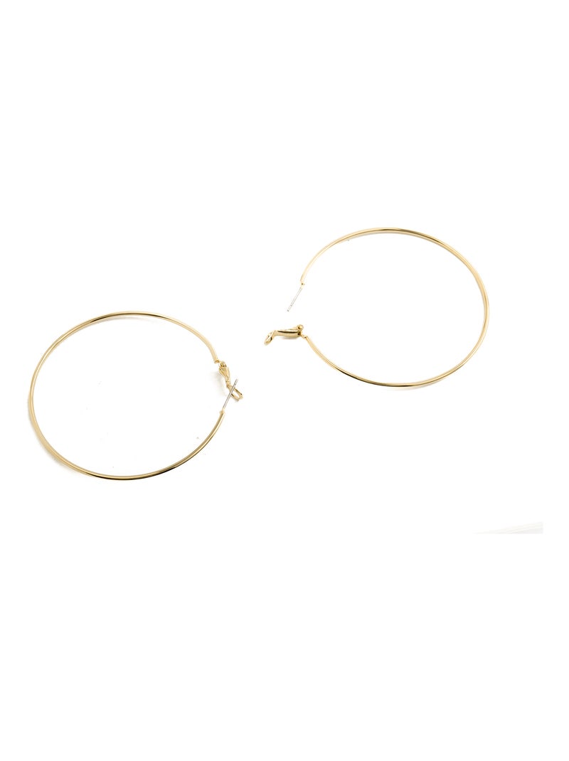 Boucles d'oreilles Luxenter plaqué or jaune 18 carats - Kelxo Doré - Kiabi