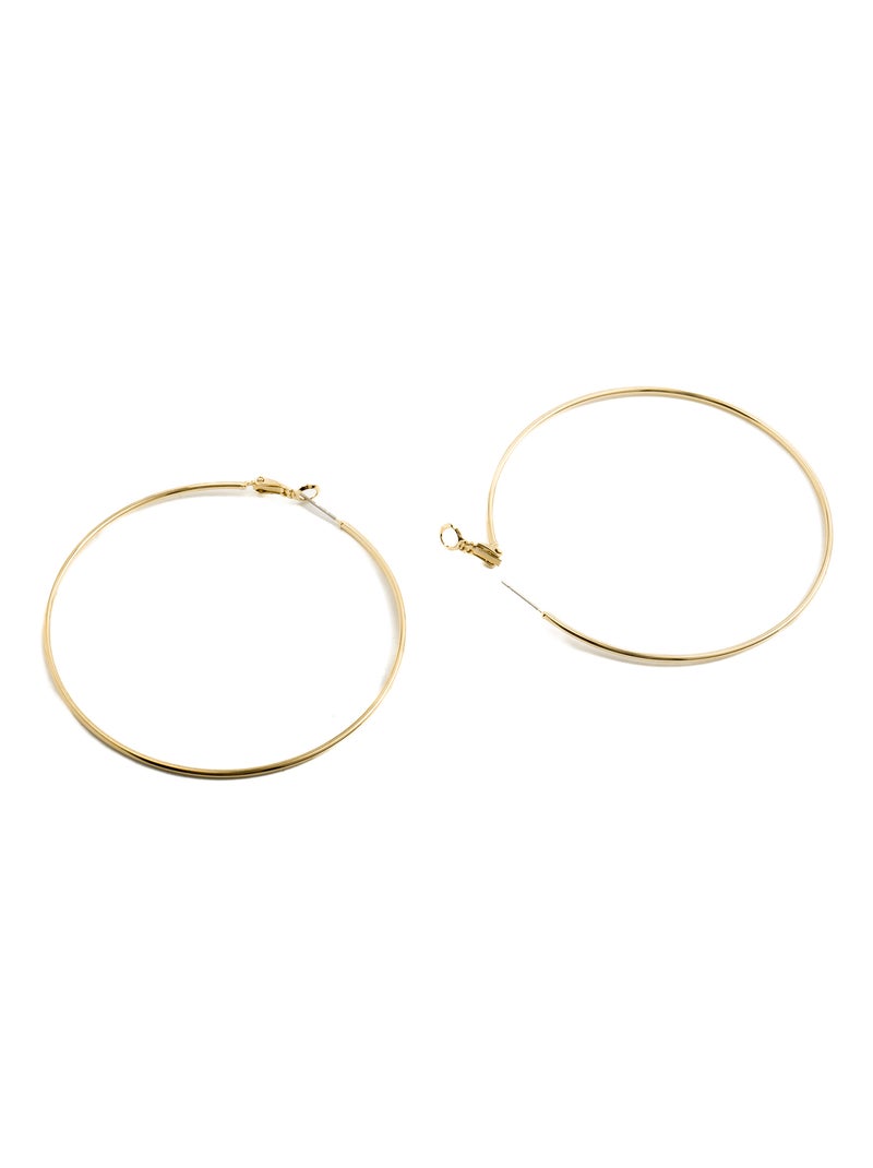 Boucles d'oreilles Luxenter plaqué or jaune 18 carats - Kelxo Doré - Kiabi