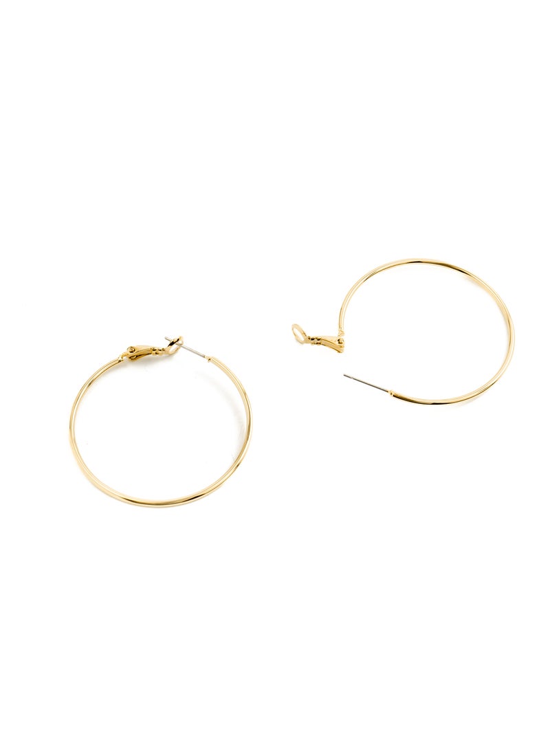 Boucles d'oreilles Luxenter plaqué or jaune 18 carats - Kelxo Doré - Kiabi