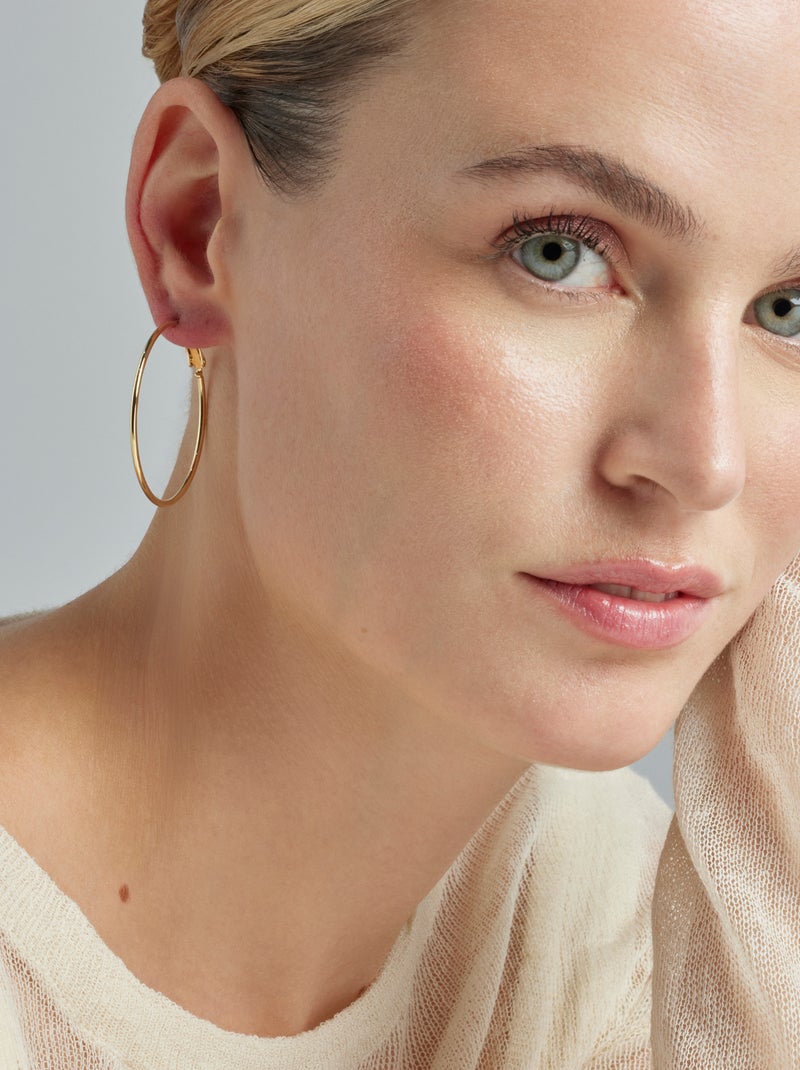 Boucles d'oreilles Luxenter plaqué or jaune 18 carats - Kelxo Doré - Kiabi