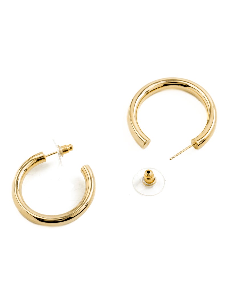 Boucles d'oreilles Luxenter plaqué or jaune 18 carats - Maret Doré - Kiabi